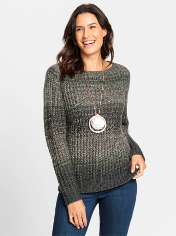 WITT WEIDEN Langarm-Pullover in petrol-gemustert