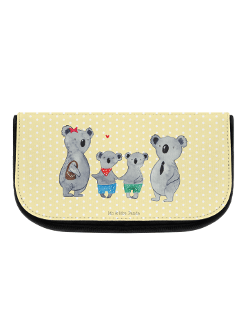 Mr. & Mrs. Panda Kulturbeutel Koala Familie zwei ohne Spruch in Gelb Pastell