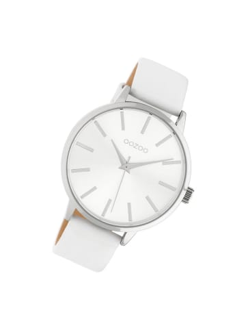 Oozoo Analog-Armbanduhr Oozoo Timepieces weiß groß (ca. 42mm)