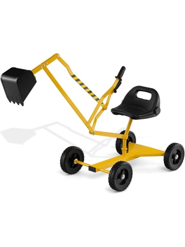 COSTWAY Sitzbagger 360° drehbar in Gelb