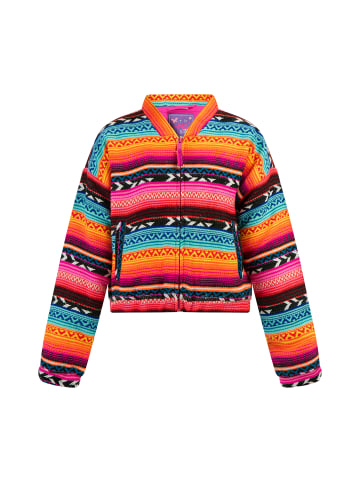 myMo KIDS Mädchen Bomberjacke in Mehrfarbig Neon Pink