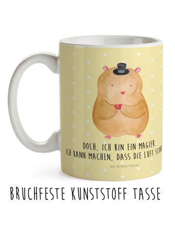 Mr. & Mrs. Panda Tasse Hamster Hut mit Spruch in Gelb Pastell