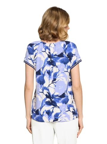 Betty Barclay Printshirt mit Raffung in Weiß/Blau