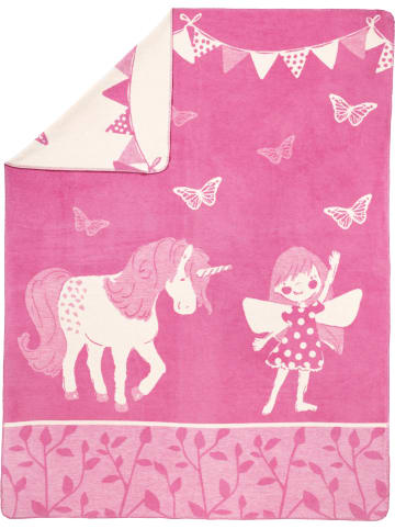 Erwin Müller Baumwollmischung Kinderdecke in rosa