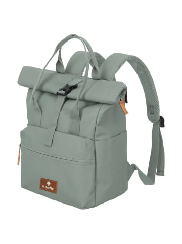 travelite Basics Short Handle - Rolltop Rucksack 46 cm erw. (black) in mint