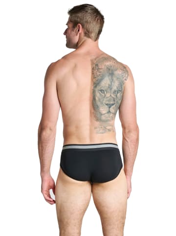 Jockey Slips Cotton Stretch 3 Stück in Schwarz