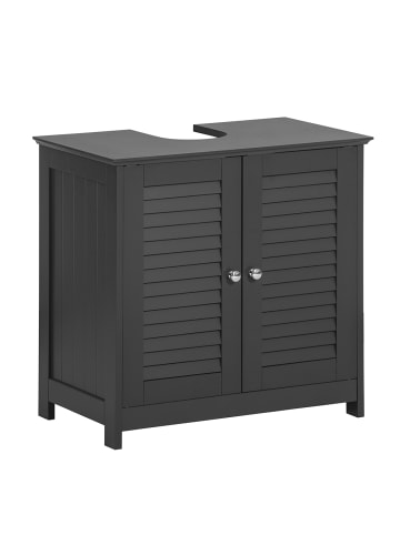 SoBuy Unterschrank in Mattes Dunkelgrau - (W) 34 x (H) 58 x (L) 57 cm