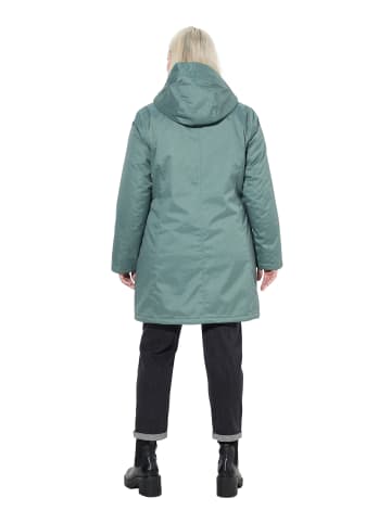 Ulla Popken Parka in grau grün