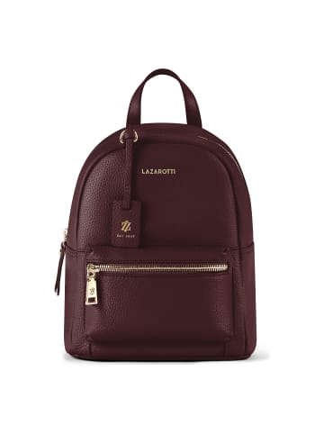Lazarotti Bologna Leather City Rucksack Leder 27 cm burgundy