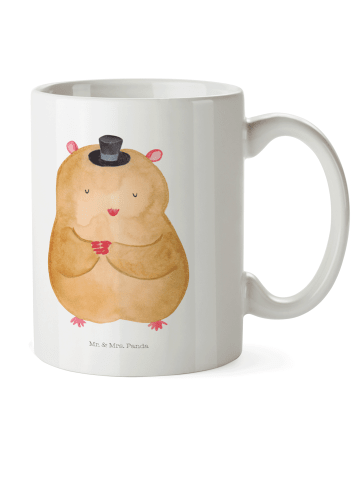 Mr. & Mrs. Panda Plastikbecher Hamster Hut ohne Spruch in Weiß