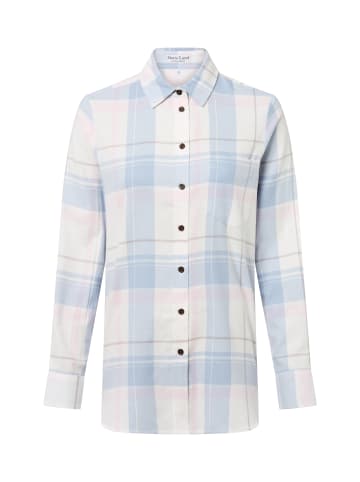 Marie Lund Bluse in blau ecru - 0069