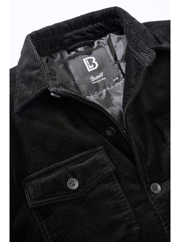 Brandit Jacke "Corduroy Jacket" in Schwarz