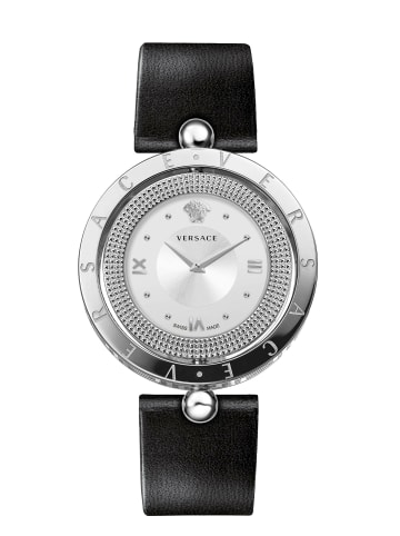 Versace Analoguhr für Damen in silber