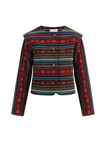 IZIA Damen Kurze Blazerjacke in Mehrfarbig Schwarz