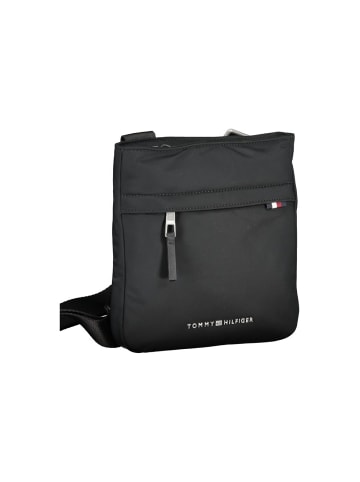Tommy Hilfiger Schwarze Polyurethan-Schultertasche