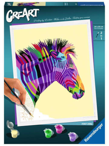 Ravensburger Malprodukte CreArt Adults Trend - Funky Zebra CreArt Adults Trend Ab 12 Jahre in bunt