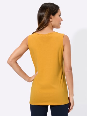 Sieh an! Freizeittop in ocker