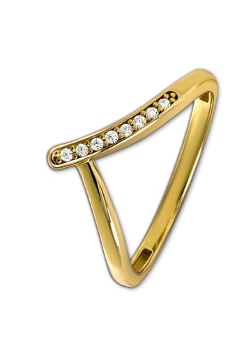 GoldDream 333 Gelbgold - 8 Karat Damen Ringe V Ring Fingerring  60 (19,1)