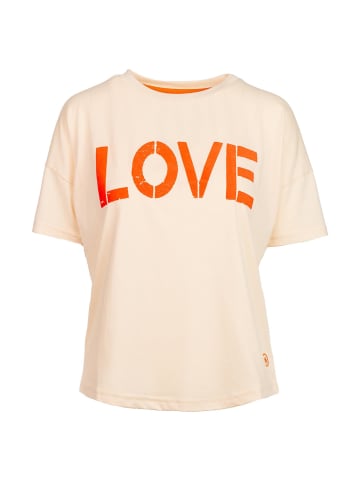 Salzhaut Shirt IDSKE in Beige-Neon Mandarin