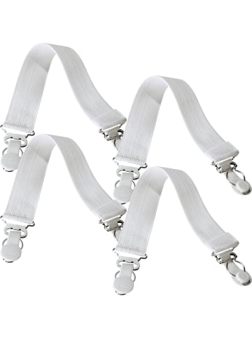 Wenko Bettlakenspanner im 4er-Pack in weiß