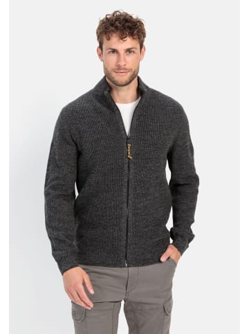 Camel Active Strickjacke mit Reißverschluss in Asphalt
