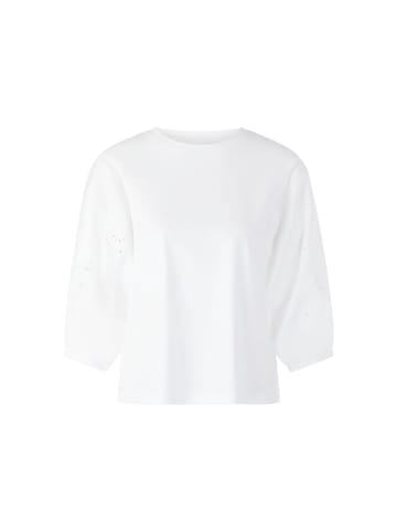 MARC CAIN SPORTS  Shirt mit 3/4-Ballonärmeln in Weiß