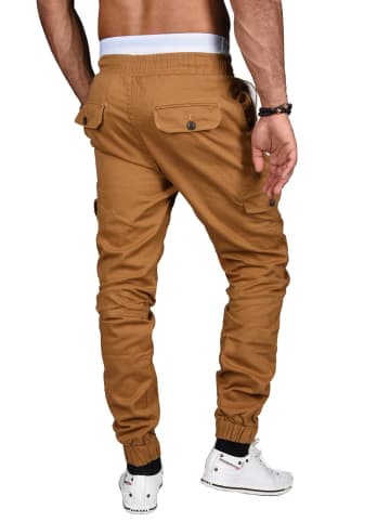 Alessandro Salvarini Hose Regular Fit in Camelfarben