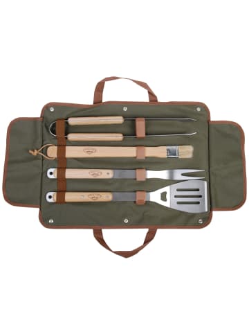 Esschert Design Grillbesteck-Set in braun/silber