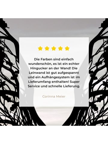 MuchoWow Leinwand bilder Gesichtsbaum (BxH)