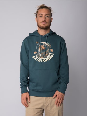 wat? Apparel Sweatshirt Catstronaut in Petrol