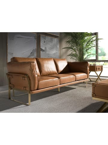Angel Cerdá Sofa 6230 in Kamel/Gold – (B)222 x (T)90 x (H)84 cm