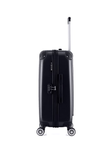 WAVE PARIS Mittelgroßer Hartschalenkoffer DENALI in Schwarz (64L)