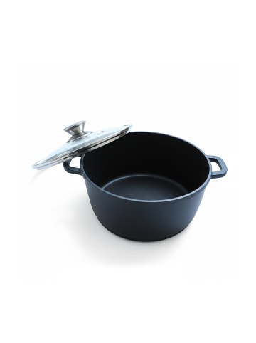 relaxdays Schmortopf in Schwarz - (H)11 x Ø24 cm
