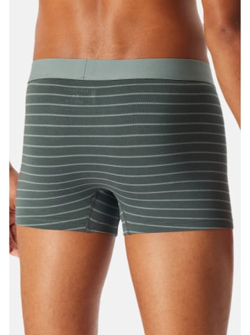 Schiesser Retro Short / Pant 95/5 Cotton in Dunkelblau / grün