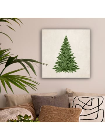 MuchoWow Leinwand Bilder Olivgrün