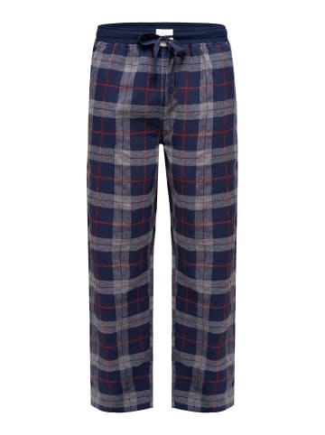 Phil & Co. Berlin  Pyjamahose Flanell in rost-navy