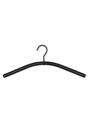 Wenko Kleiderbügel NOA, mit drehbarem Haken in Schwarz, (H) 17,5 x (L) 44,5 cm
