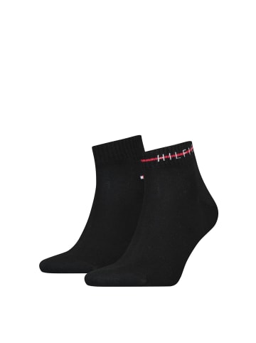 Tommy Hilfiger Quartersocken SUSTAINABLE STRIPE in Schwarz