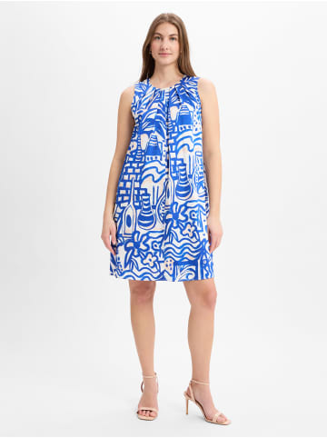 MARC CAIN COLLECTIONS Kleid in blau weiß - 0001