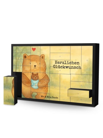 Mr. & Mrs. Panda Befüllbarer Adventskalender Bär Baby Design mit... in Weiß
