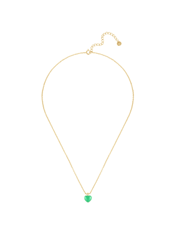 Glanzstücke München Kette Herz aus Sterling Silber mit Lab Grown Diamond in gelbgold