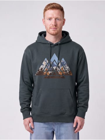 wat? Apparel Sweatshirt Geometric Landscape in India Ink Grey