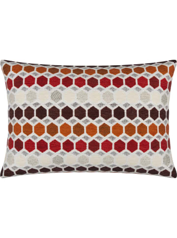 Erwin Müller Jacquard Kissenhülle York in rot-orange