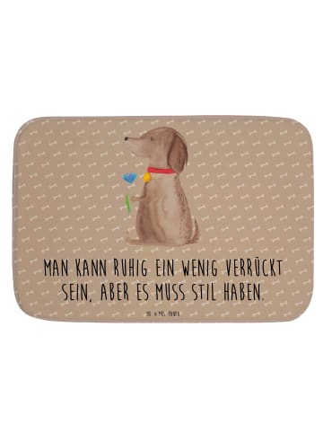 Mr. & Mrs. Panda Badteppich Hund Blume mit Spruch in Hundeglück