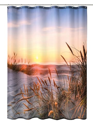 Kleine Wolke textiler Griff Duschvorhang Juist in bunt