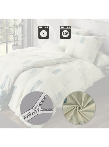 REDBEST Single-Jersey Bettwäsche in grün-blau