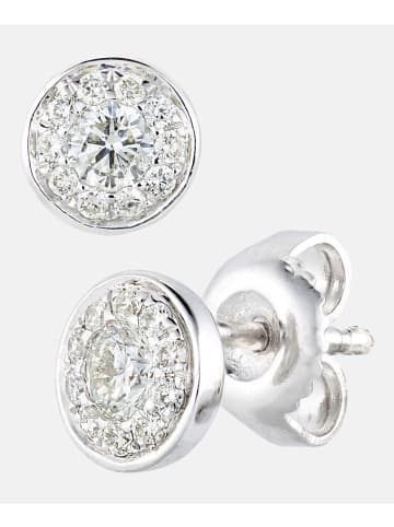 Diamant L'éternel Ohrstecker aus 375 Weißgold mit 0.33 Karat Diamant