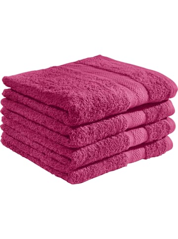 REDBEST Frottier Duschtuch 4er-Pack Chicago in fuchsia