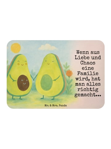 Mr. & Mrs. Panda Magnet Avocado Pärchen Design mit Spruch in Weiß