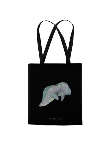 Mr. & Mrs. Panda Stoffbeutel Seekuh Chillen ohne Spruch in Schwarz